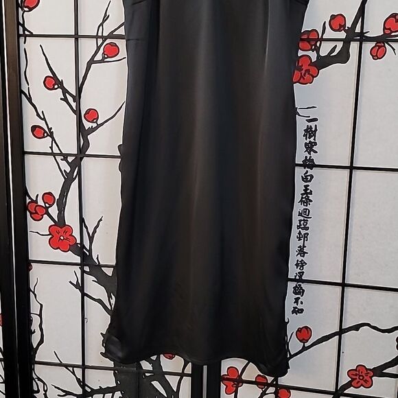 Sam Edelman Spaghetti Strap Black Slip Dress. - Picture 3 of 10